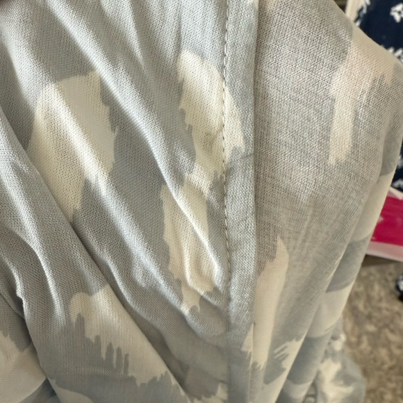 Buddy Love Gray and White Wrap Maxi Dress with Hook Front Closure, M - Picture 7 of 7